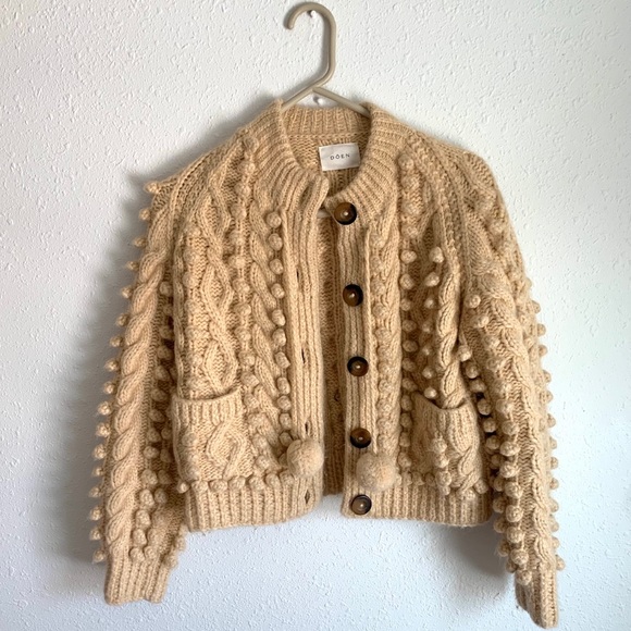 Doen Sweaters - Doen Pomme Cardigan in Peche Cream NWOT